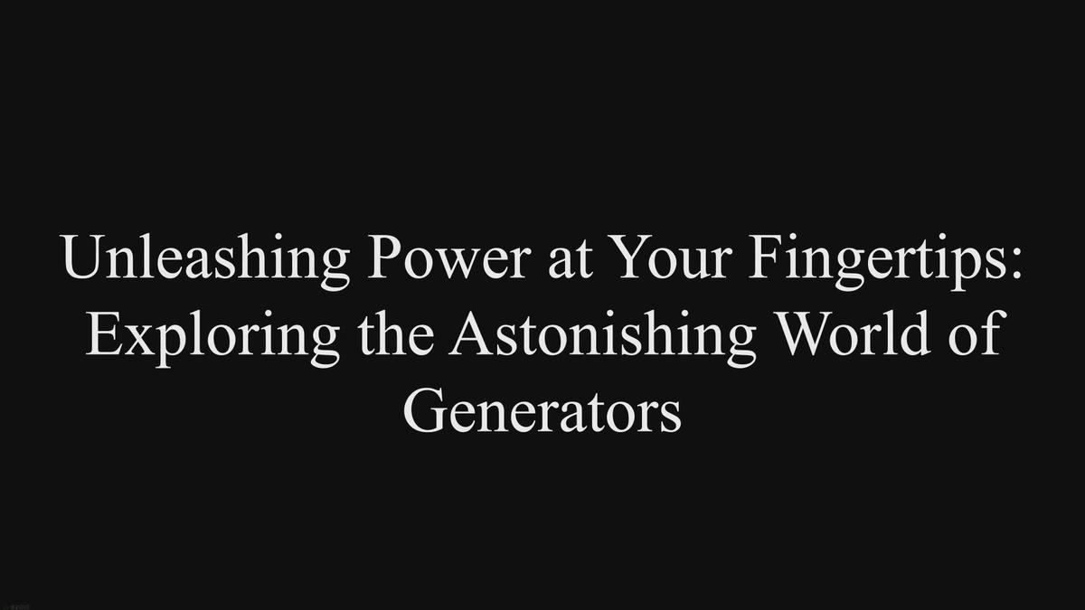 Why is My Generator Not Producing Power?