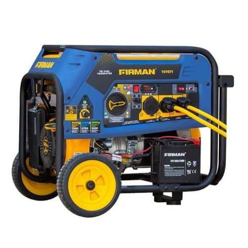 Firman H07552 7500W Running/9400W Peak Tri Fuel Generator