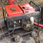 Portable generator on wheels
